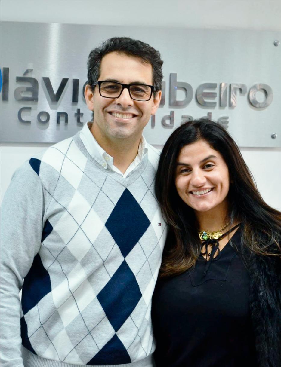 Atual diretoria da Flávio Ribeiro Contabilidade | Flávio Ribeiro Junior | Fabiane Allem Ribeiro
