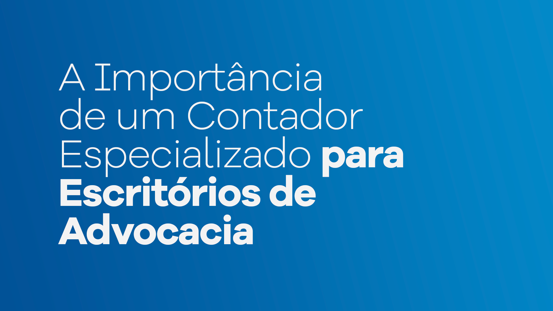 Contabilidade para Advogados